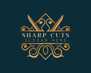 Elegant Scissor Tailoring  logo design