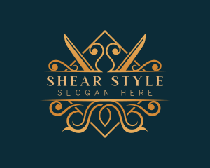 Elegant Scissor Tailoring  logo design