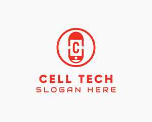 Gadget Phone Capsule logo design