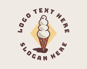 Ice Cream Parlor Logo