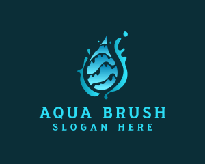 Water Drop Splash logo design