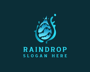 Water Drop Splash logo