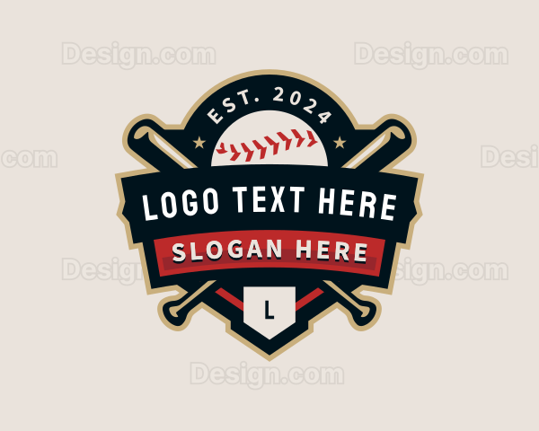 Sport Baseball League Logo