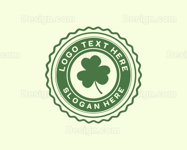 Lucky Clover Leaf Logo