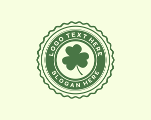 Lucky Clover Leaf Logo