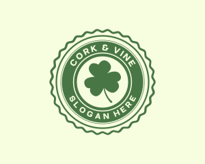 Lucky Clover Leaf logo design