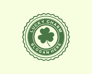 Lucky Clover Leaf logo design