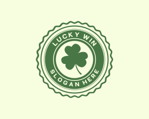 Lucky Clover Leaf logo design