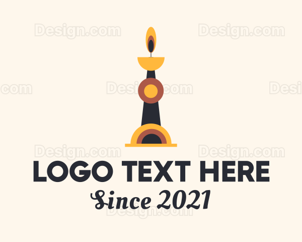 Multicolor Candle Light Logo