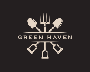 Gardening Shovel Rake logo