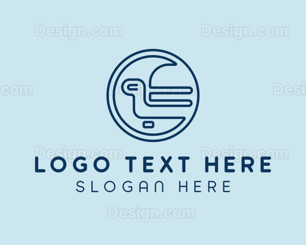 Minimalist Couch Furniture Logo