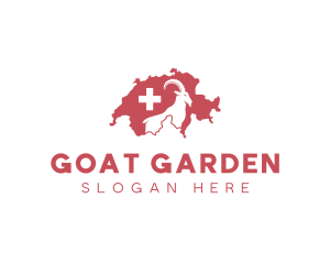 Goat Switzerland Map logo