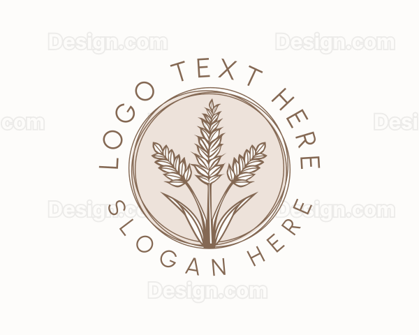 Rustic Wheat Farm Logo