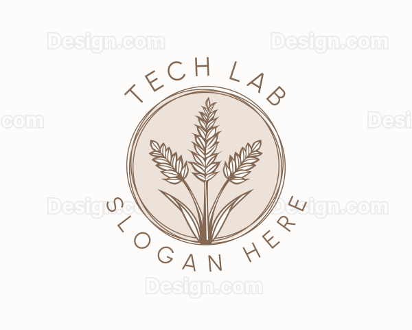 Rustic Wheat Farm Logo