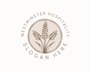 Rustic Wheat Farm Logo