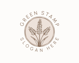 Rustic Wheat Farm logo design