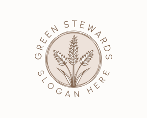 Rustic Wheat Farm logo design