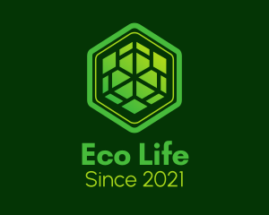 Geometric Eco Company logo design