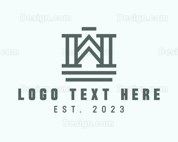 Architect Column Structure Logo