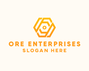 Finance Business Hexagon  logo design