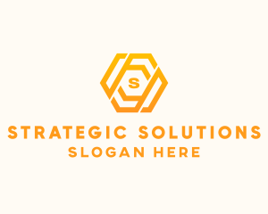 Finance Business Hexagon  logo design