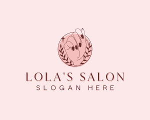 Nails Cosmetics Salon logo design