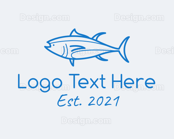 Tuna Fish Seafood Logo