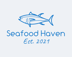 Tuna Fish Seafood logo design