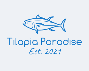 Tuna Fish Seafood logo design