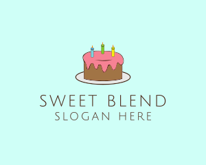 Sweet Birthday Cake logo design