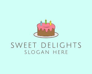 Sweet Birthday Cake logo design