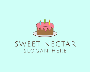 Sweet Birthday Cake logo design