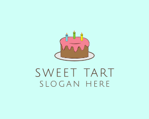 Sweet Birthday Cake logo design