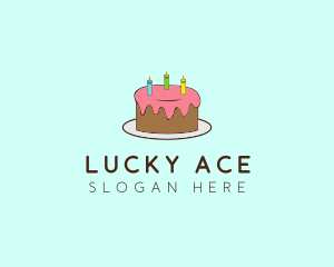 Sweet Birthday Cake Logo