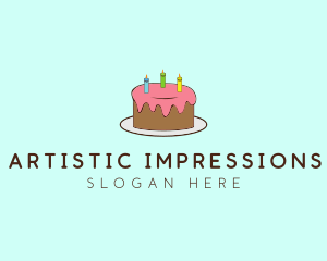 Sweet Birthday Cake logo design