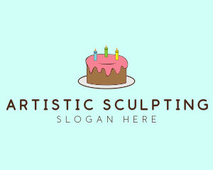 Sweet Birthday Cake logo design