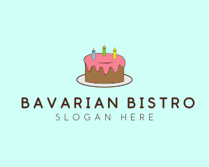 Sweet Birthday Cake logo design