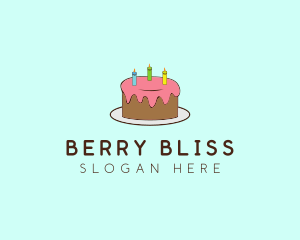 Sweet Birthday Cake logo design