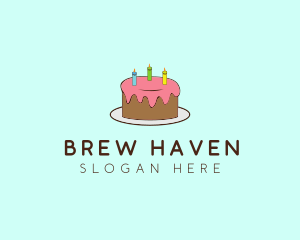 Sweet Birthday Cake logo design