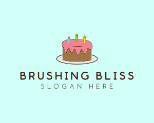 Sweet Birthday Cake logo design