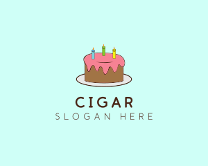 Sweet Birthday Cake logo design