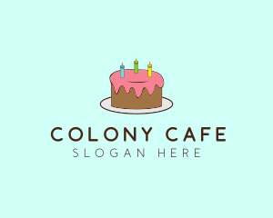 Sweet Birthday Cake logo design