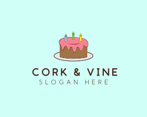 Sweet Birthday Cake logo design