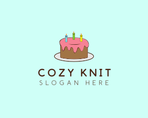 Sweet Birthday Cake logo design