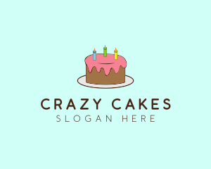 Sweet Birthday Cake logo design