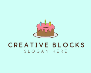 Sweet Birthday Cake logo design