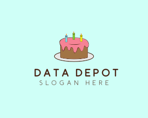 Sweet Birthday Cake logo design