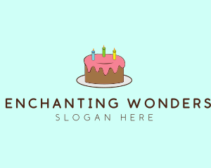 Sweet Birthday Cake logo design