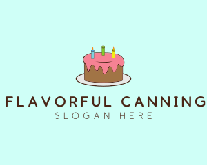 Sweet Birthday Cake logo design