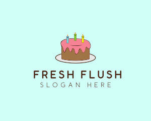 Sweet Birthday Cake logo design